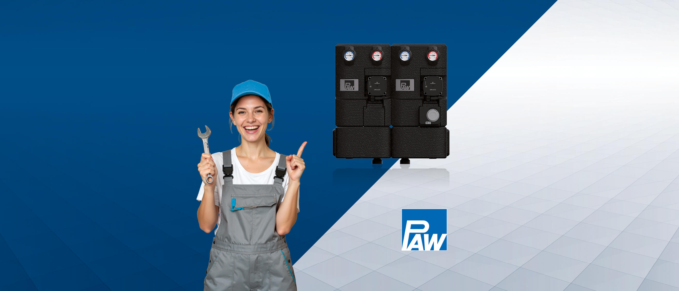 Newsbanner Die neue PAW HeatBloC® ECom Heizkreisserie